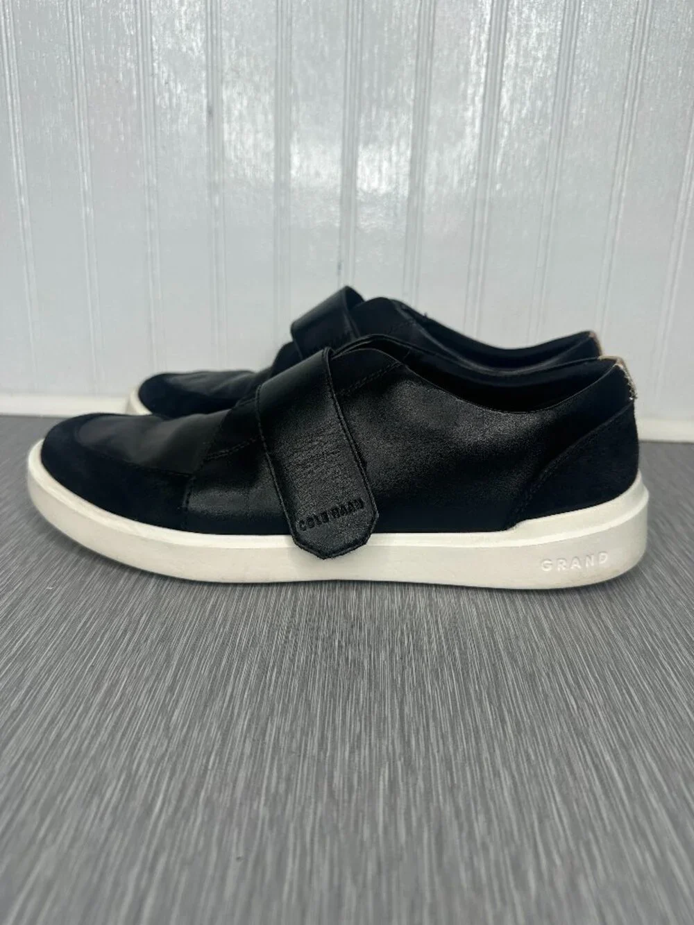 Cole Haan Grand Crosscourt Monk Strap City Slip On Womens Black Sneakers Size 7B